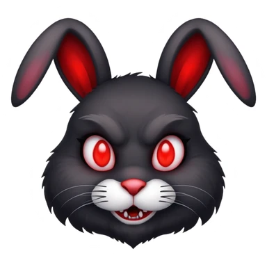 Evil Easter bunny sticker