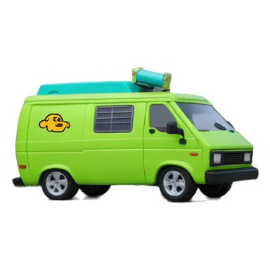 Scooby and the meddling kids rc van sticker