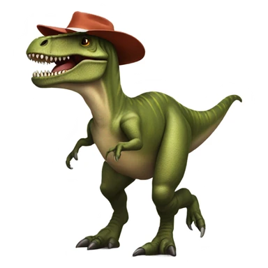 T rex with propeller hat sticker