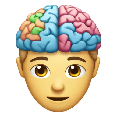 objective with brain sticker