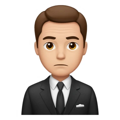 a salesman without a smile sticker