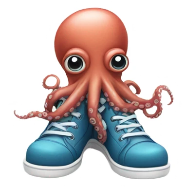 Octopus in shoes sticker