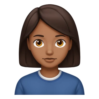 hazmelo con el pelo cafe oscuro sticker