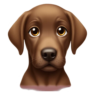 baby brown labrador for christmas sticker