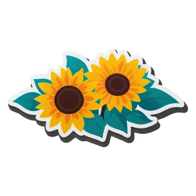 Sunflowers sticker