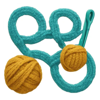 A logo for a crochet business called cozy loops sticker