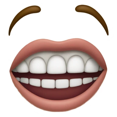 crooked smile sticker