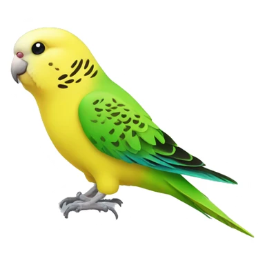 Yellow and green budgie sticker