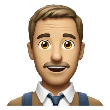 French man have a surprised  sticker