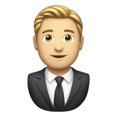 white guy in suit sticker