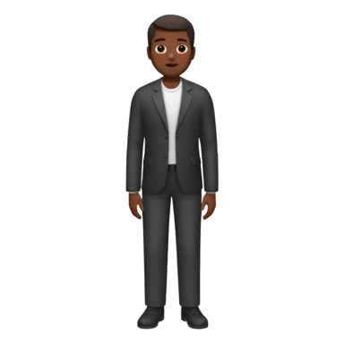 a black man full height sticker