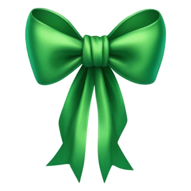 Green bow sticker