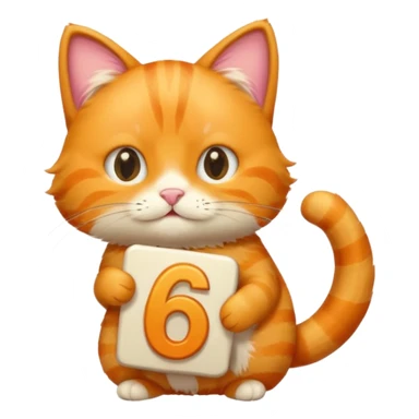 The number 67 and a cat holding the number sticker
