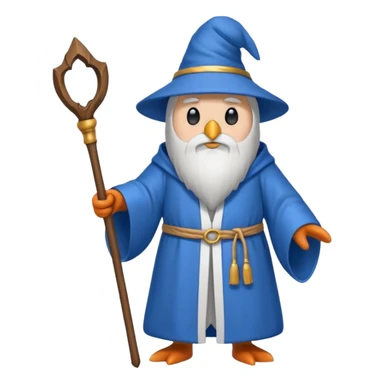 Wizard penguin  sticker