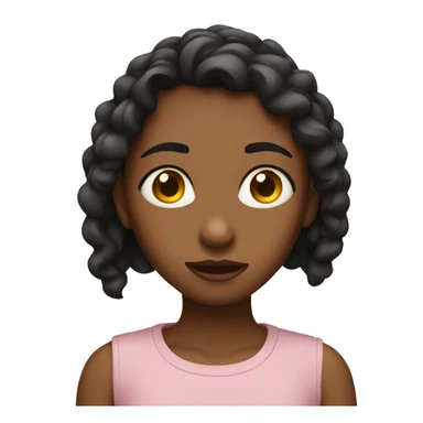 The girl rolls her eyes sticker