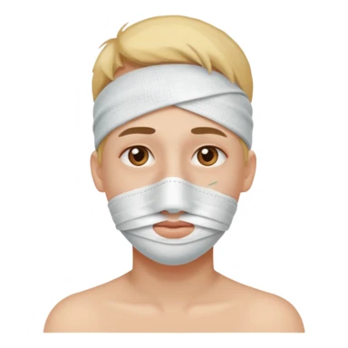 nose with a bandage on it sticker