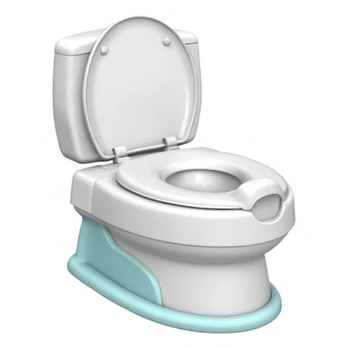 Standard potty trainer for baby without a person on it. sticker