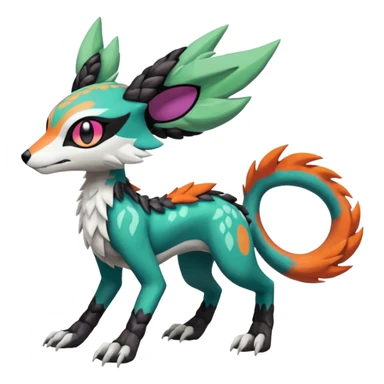 Meloetta-Vernid-Trico-Sergal-Protogen-Primagen-Pokémon-Fakémon-creature sticker
