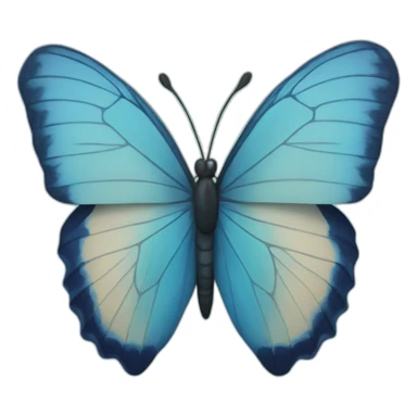 Blue butterfly with triangle  sticker