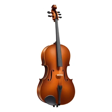 Cinematic Realistic Cello, deep brown polished wood, elegant f-holes creating contrast, warm golden light reflecting off its curves, glowing with depth and a rich musical resonance. sticker