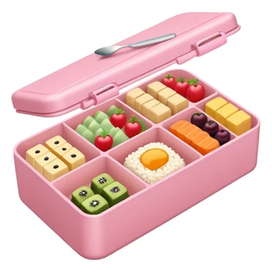 a pastel bento sticker