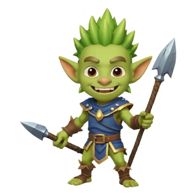 Goblin from clash royal mememe sticker