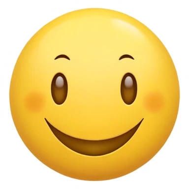 Smile face with two balls sticker