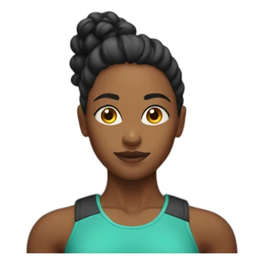 strong gym woman sticker