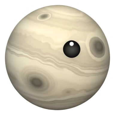 Venus planet emoji, pale grey sphere, hazy soft blurred texture, simple and round, no text sticker
