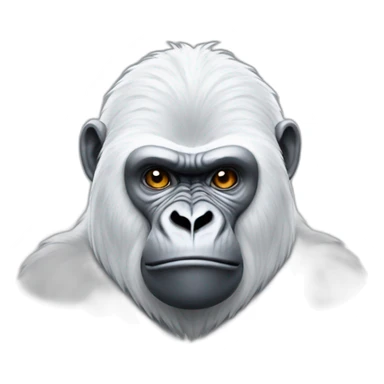 white gorilla sticker