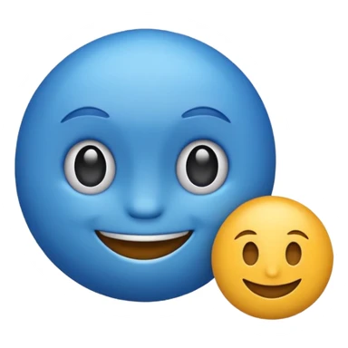 Wolt delivery comany mascot as emoji sticker