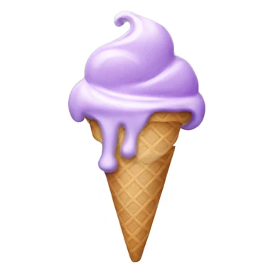 Pastel purple ice cream sticker