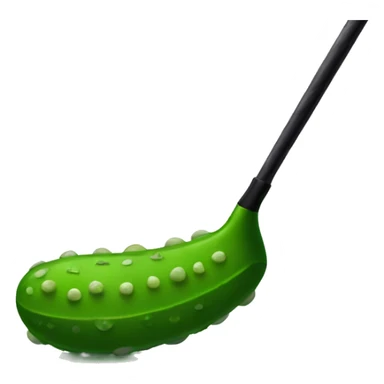 Golfing pickle  sticker