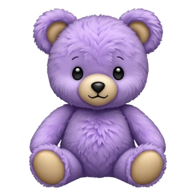 Lavender Teddy bear sticker