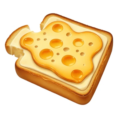 Cheese toast iphone emoji  sticker