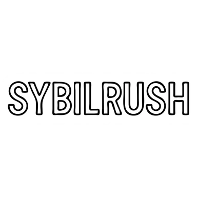 The text "SYBILRUSH" written clearly sticker
