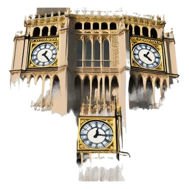 Big Ben in daylight sticker