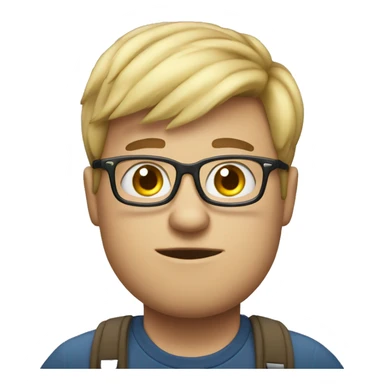 nerd that can't do anything and white chubby sticker