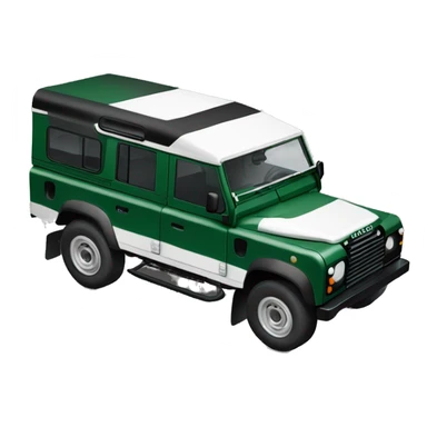 land rover verde ecuro preto e branco sticker