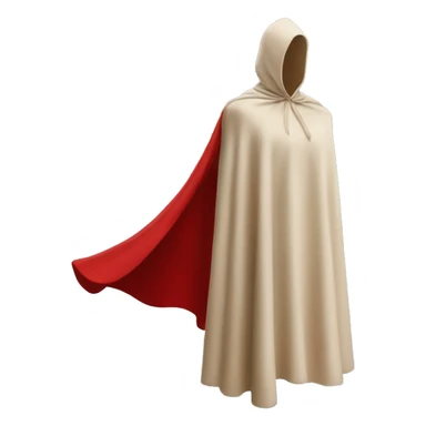 faceless beige mannequin flying red cape sticker