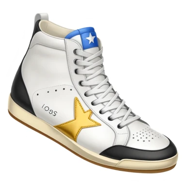 A golden goose shoe sneaker sticker