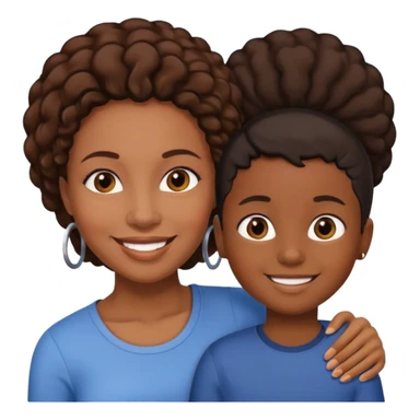 no a black mother and a black child sticker