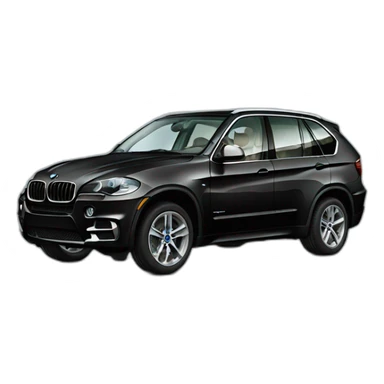 Black Car Bmw x5 sticker