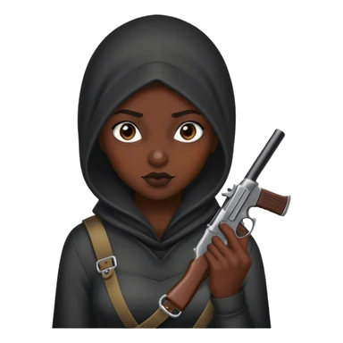 A girl robber sticker