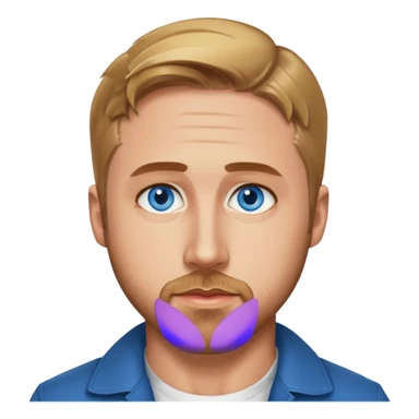 Ryan Gosling with blue eyes sticker