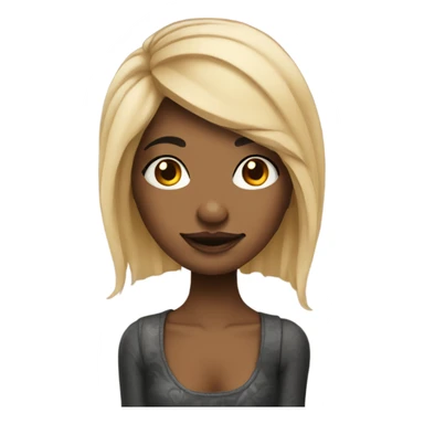 Full tattoed Girl With Block hair  sticker