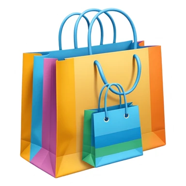 a lot of shopping bag sticker