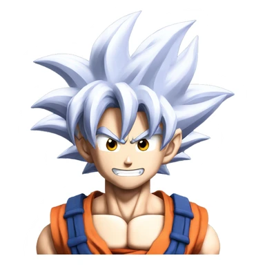 Goku ultra instinct souriant  sticker