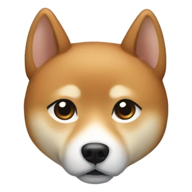 I want a Shiba Inu dog face. that was with a girl with a bob and brown hair sticker