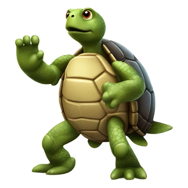  turtle throwing a football sticker